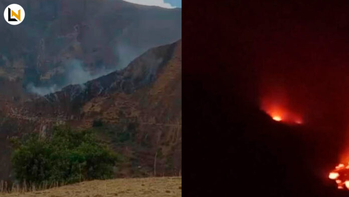 El incendio se habría originado el último lunes 5 de octubre. Foto: composición LN/COER Áncash.